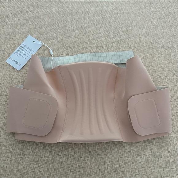 Momcozy Pregnancy Belly Band MEDIUM Invisible Comfort Maternity Oyster Pink NEW - Picture 3 of 12